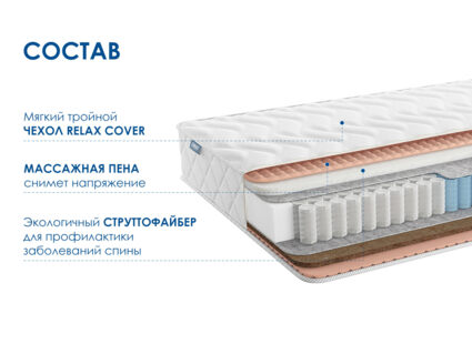 Матрас Димакс Relmas Solid 3Zone 40